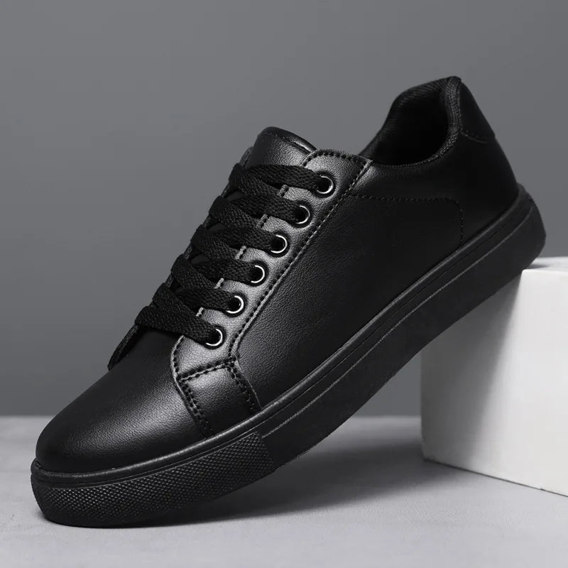 Men's Business Casual Shoes Soft Moccasin Shoes Comfortable Casual Shoes for Men  Solid Black White Men Sneakers New