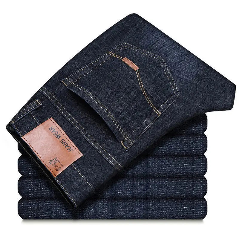 JEAN Autumn/Winter new men's casual pants, high-quality business formal sportswear jeans, straight-leg stretch long pants