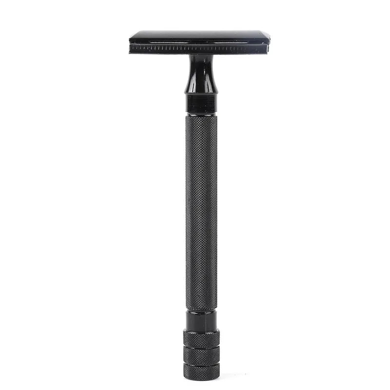 Classic Men Shaver Mild Hair Removal Shaver Double Edge Stainless Steel Shaving With 1 PCS Titanium Coated Blades Shaver Razor