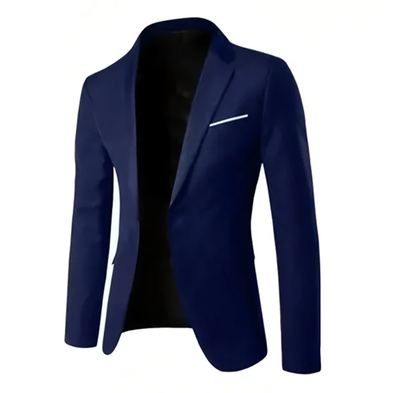 Men's Business Suit Set Groomsmen Regular Fit-Tuxedo Men Wedding Suit Set Lapel Formal Stylish Buttons Pockets