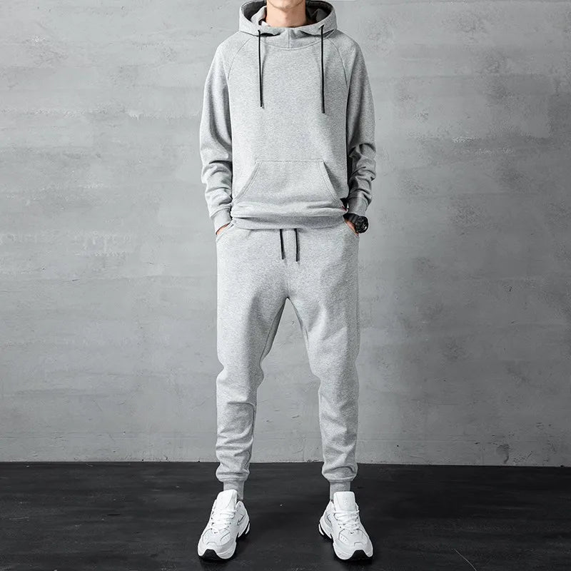 Men‘s Two-piece Autumn and Winter Men's Sports Suit Autumn and Winter Suit Sweatpants Sweater Men's Casual Suit Men's
