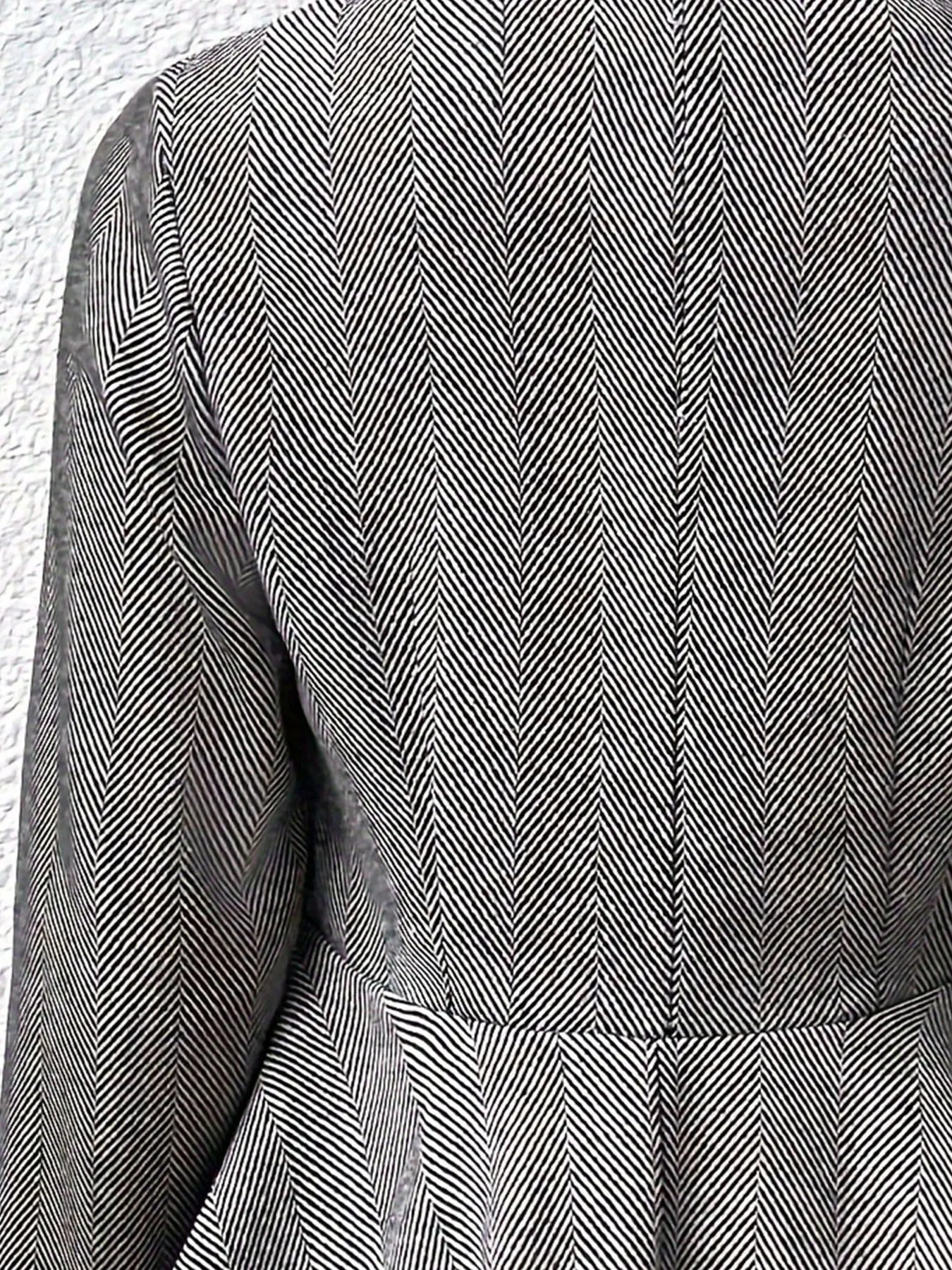 Women Plus Size Woven Cardigan Autumn Coat