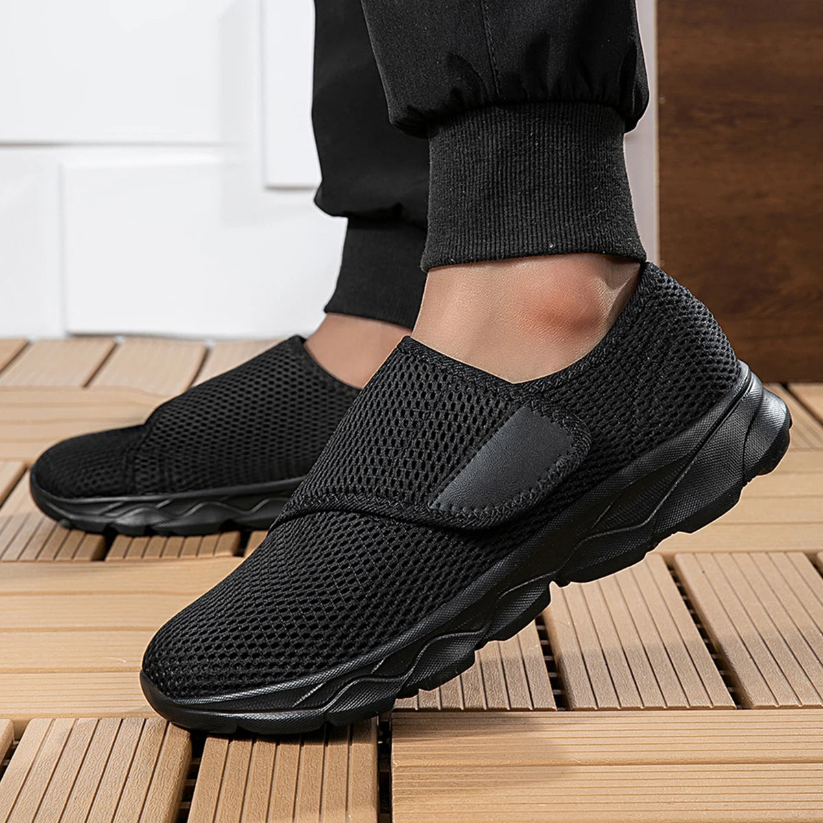 Sneakers Men Orthopedics Wide Feet Swollen Walking Casual Shoes Thumb Eversion Adjusting Soft Comfortable Diabetic Man Shoes