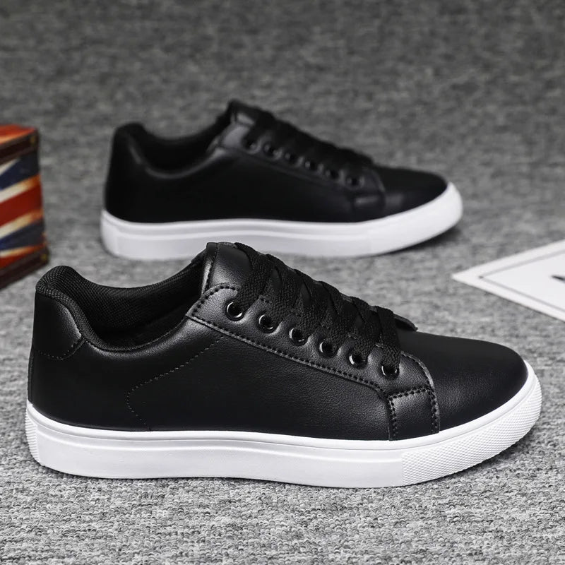 Men's Business Casual Shoes Soft Moccasin Shoes Comfortable Casual Shoes for Men  Solid Black White Men Sneakers New