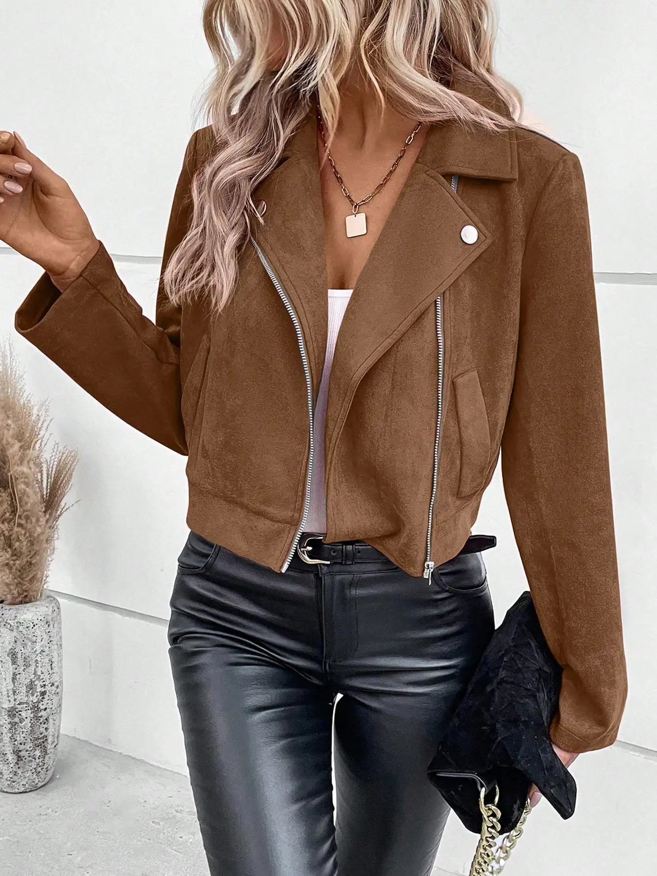 Women Jackets Fashion Autumn Winter Long Sleeve Solid Turn Down Collar Jacket Coat Women Outerwears Chaquetas De Mujer Q603