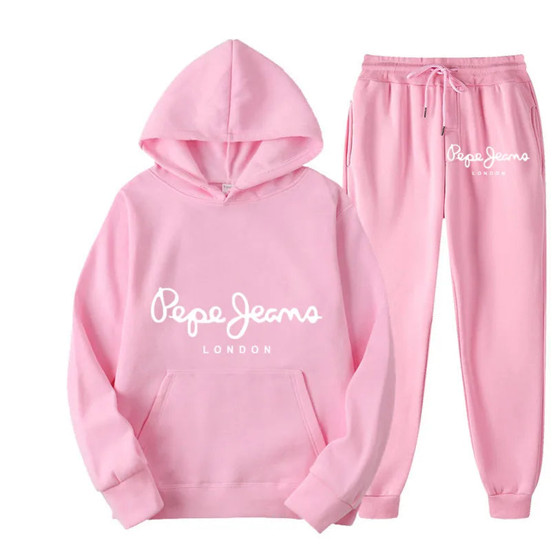 Autumn and winter men's animal printed sportswear top, pants set, hoodie and pants running set suitable for daily shopping