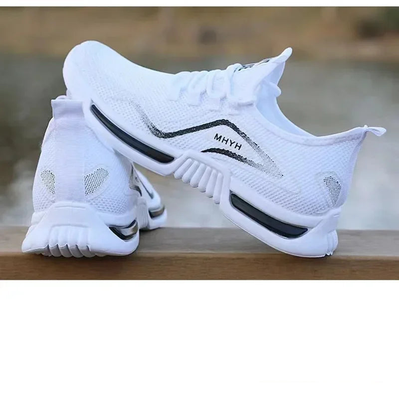 Men Shoes Slip on Fashion Sneakers Male Sport Running Shoes Breathable Gym Training Walking Tennis Shoes Non Slip Workout Flats