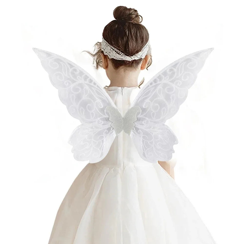 Butterfly Fairy Wings Costume Women Girls Sparkle Princess Angel Wing for Halloween Party Favor Cosplay Costume Dress Up Props