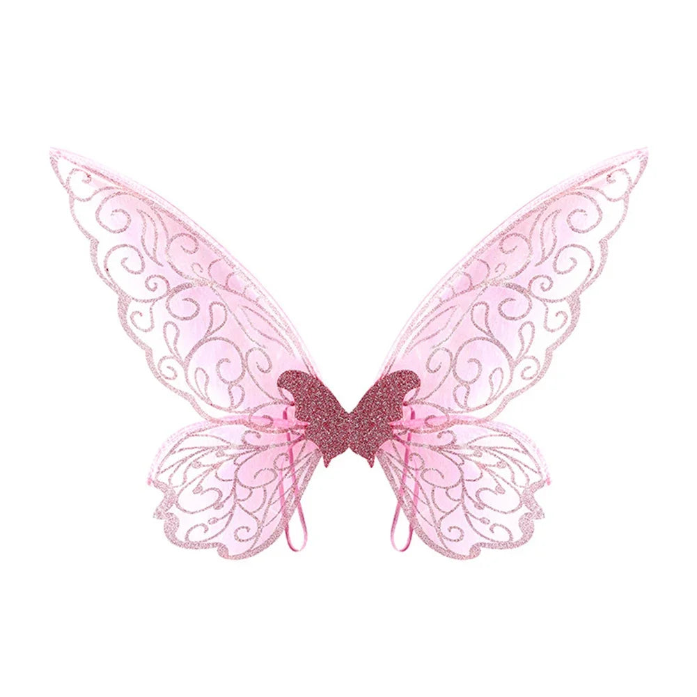 Butterfly Fairy Wings Costume Women Girls Sparkle Princess Angel Wing for Halloween Party Favor Cosplay Costume Dress Up Props