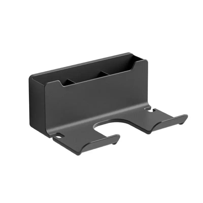 Storage rack hair dryer stand wall mounted hair straightener hair dryer hanger bathroom and toilet storage rack