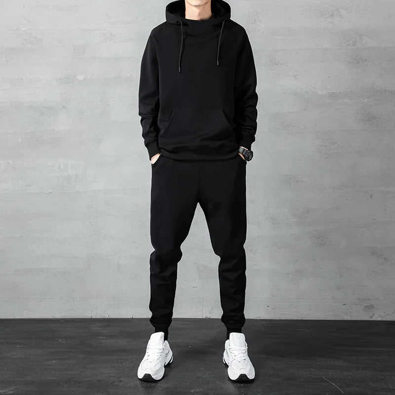 Men‘s Two-piece Autumn and Winter Men's Sports Suit Autumn and Winter Suit Sweatpants Sweater Men's Casual Suit Men's