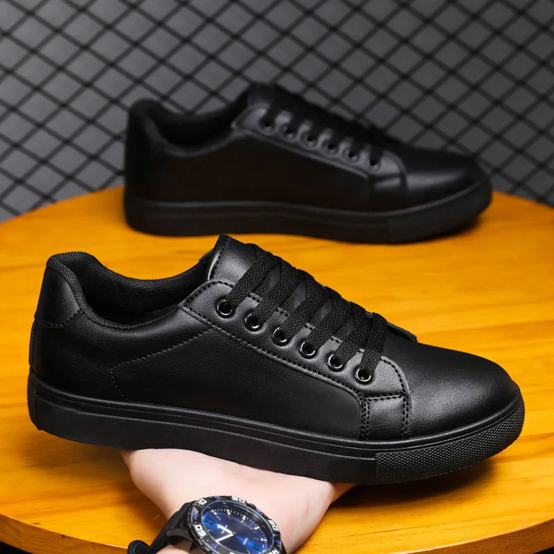 Men's Business Casual Shoes Soft Moccasin Shoes Comfortable Casual Shoes for Men  Solid Black White Men Sneakers New