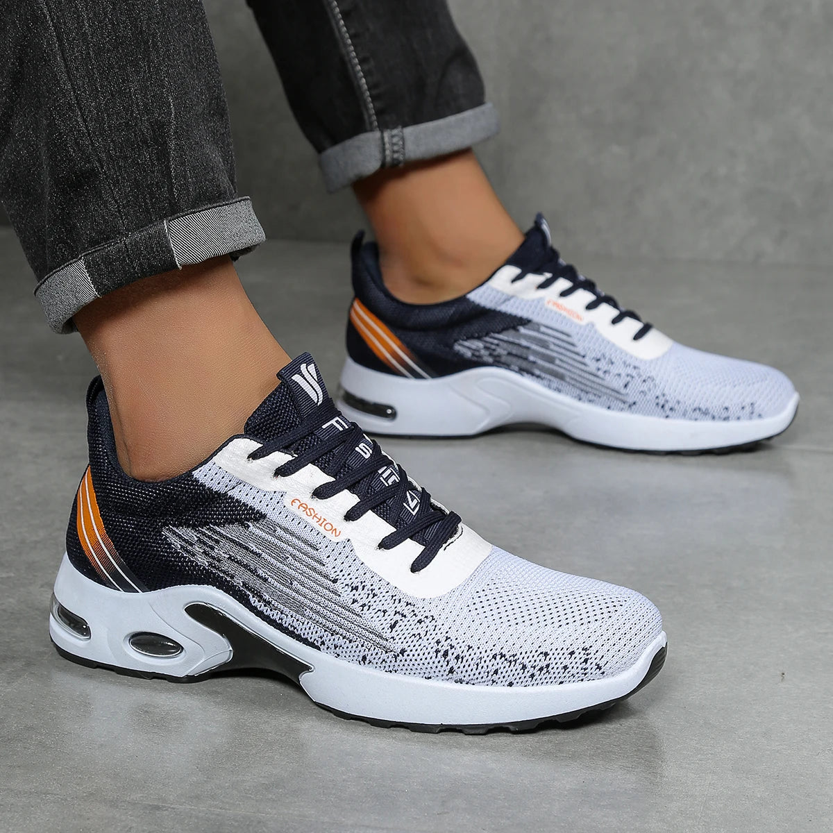 Men's shoes Autumn Men's casual shoes: Fashionable  versatile breathable mesh casual sports shoes Affordable Free shipping