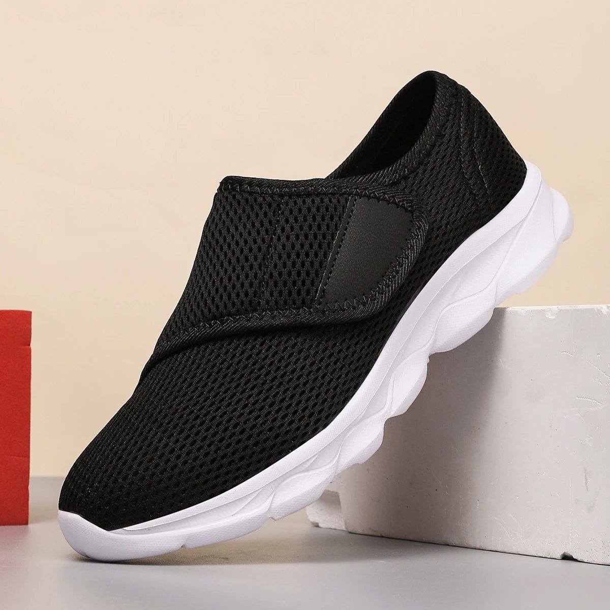 Sneakers Men Orthopedics Wide Feet Swollen Walking Casual Shoes Thumb Eversion Adjusting Soft Comfortable Diabetic Man Shoes