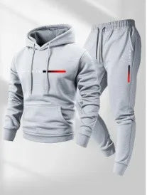 Fashionable cross-border winter new men's pullover hooded set, printed logo letters, loose-fitting hooded jacket