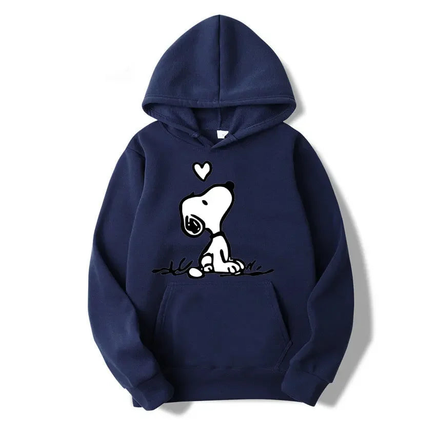 American Cartoon Comics Snoopy Hoodie Women Man Pullover Tops Spring Autumn Men  2025 New Casual Couple Sweatshirt Clothing