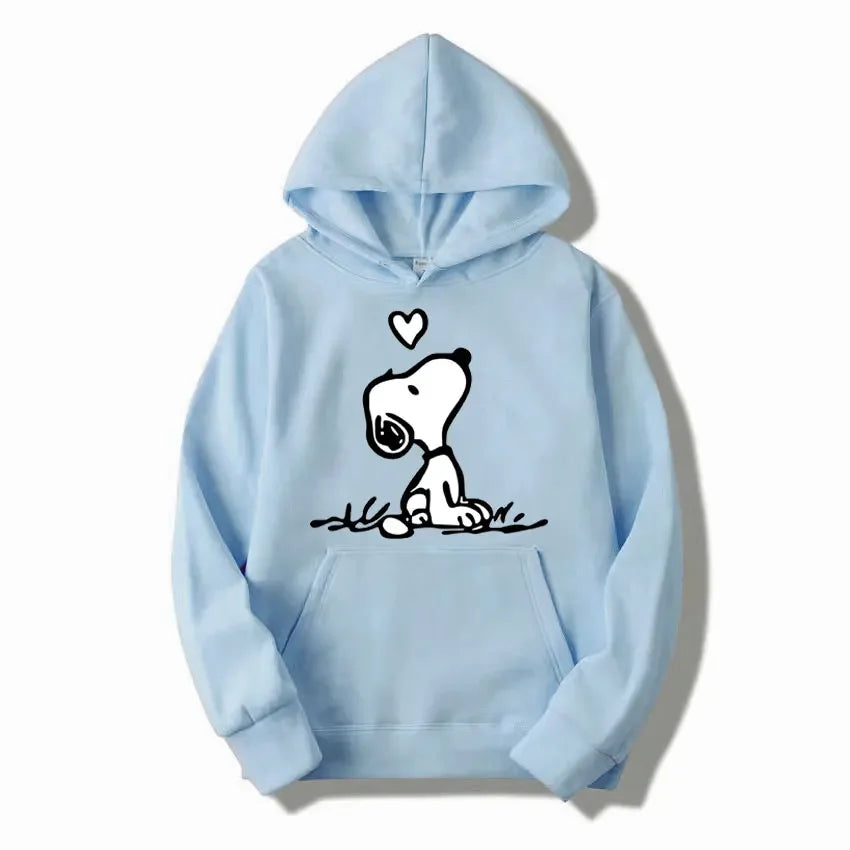 American Cartoon Comics Snoopy Hoodie Women Man Pullover Tops Spring Autumn Men  2025 New Casual Couple Sweatshirt Clothing