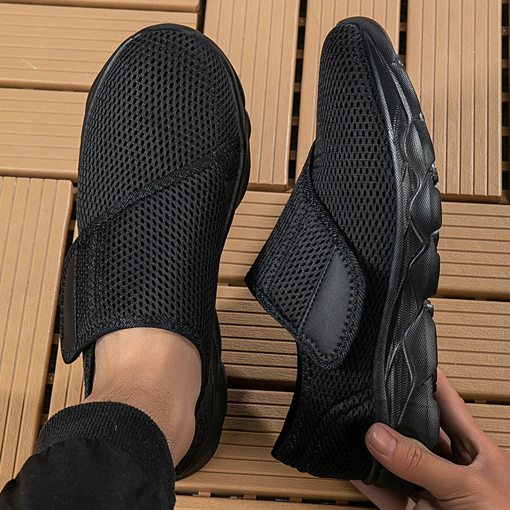 Sneakers Men Orthopedics Wide Feet Swollen Walking Casual Shoes Thumb Eversion Adjusting Soft Comfortable Diabetic Man Shoes