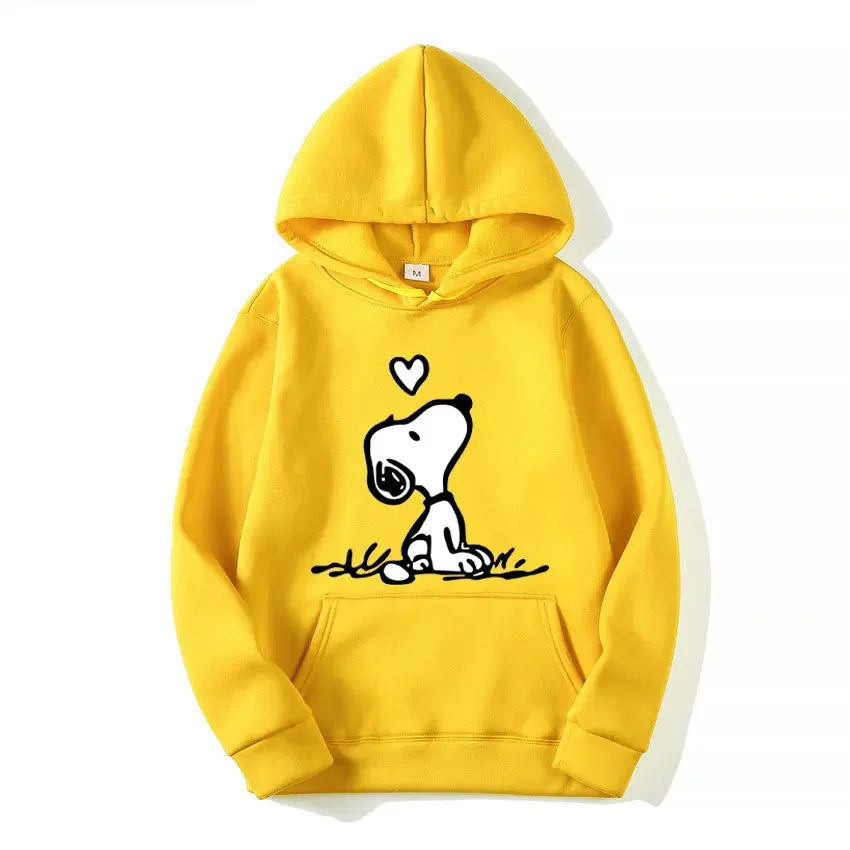 American Cartoon Comics Snoopy Hoodie Women Man Pullover Tops Spring Autumn Men  2025 New Casual Couple Sweatshirt Clothing