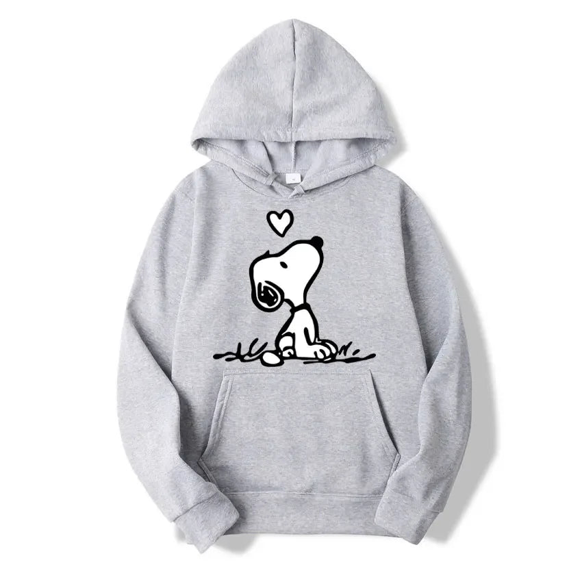 American Cartoon Comics Snoopy Hoodie Women Man Pullover Tops Spring Autumn Men  2025 New Casual Couple Sweatshirt Clothing