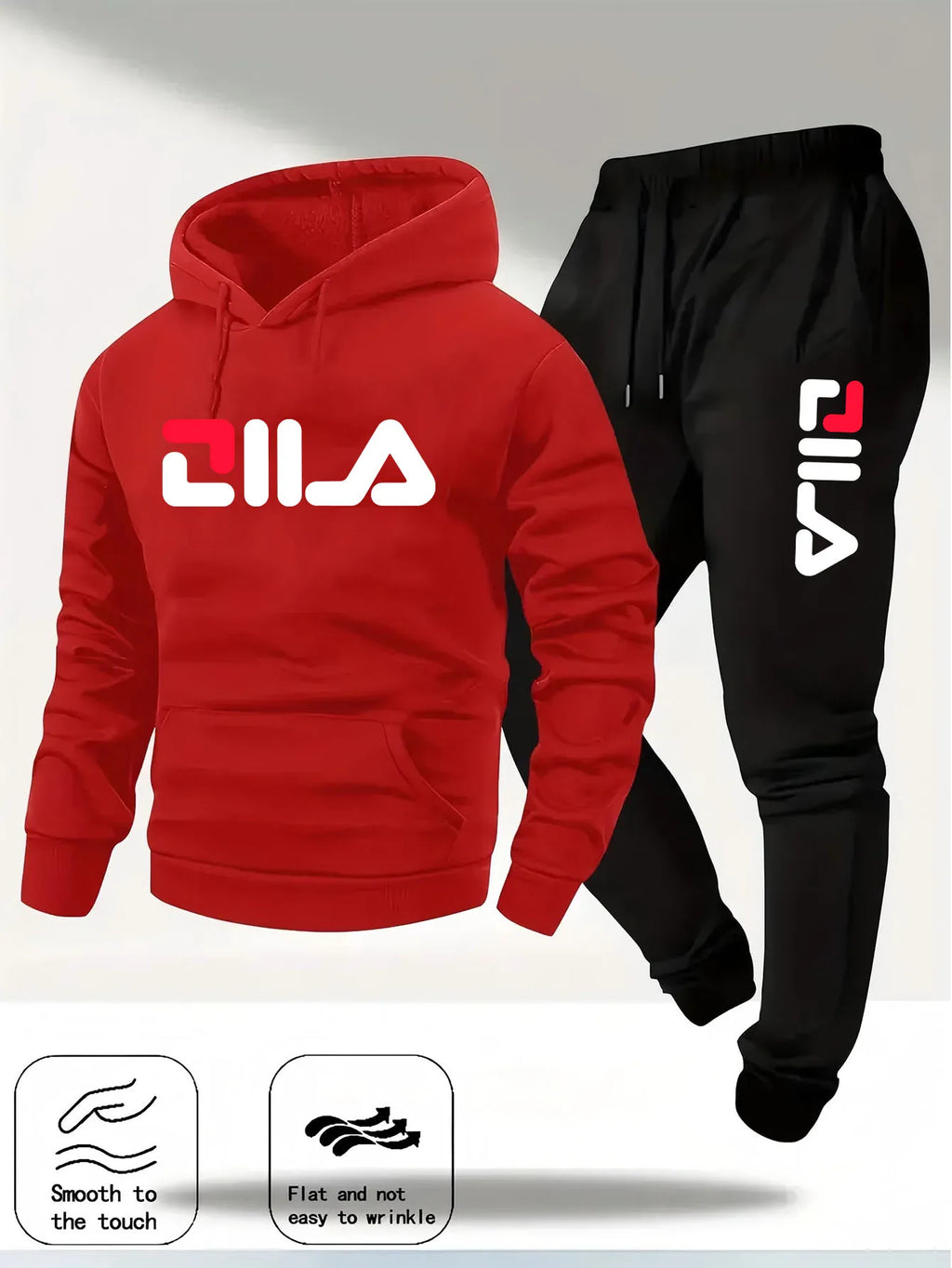 Spring and Autumn men's casual suit hooded sweatshirt and sweatpants 2-in-1 comfortable suit suitable for both men and women