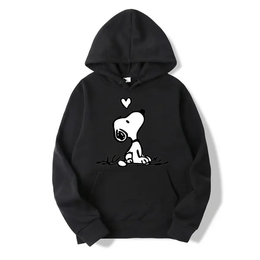 American Cartoon Comics Snoopy Hoodie Women Man Pullover Tops Spring Autumn Men  2025 New Casual Couple Sweatshirt Clothing