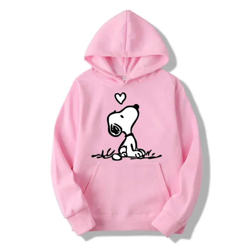 American Cartoon Comics Snoopy Hoodie Women Man Pullover Tops Spring Autumn Men  2025 New Casual Couple Sweatshirt Clothing
