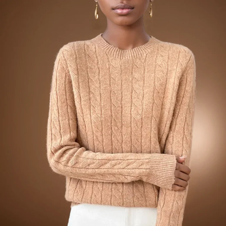 Autumn And Winter New Fashion 100% Pure Wool Sweater Crew Neck Long Sleeve Pullover Sweater Women's Clothing Korean Pop topWQ712