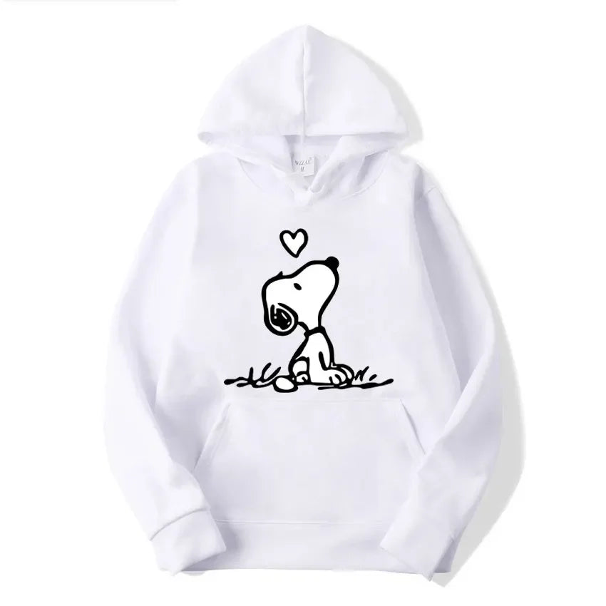 American Cartoon Comics Snoopy Hoodie Women Man Pullover Tops Spring Autumn Men  2025 New Casual Couple Sweatshirt Clothing